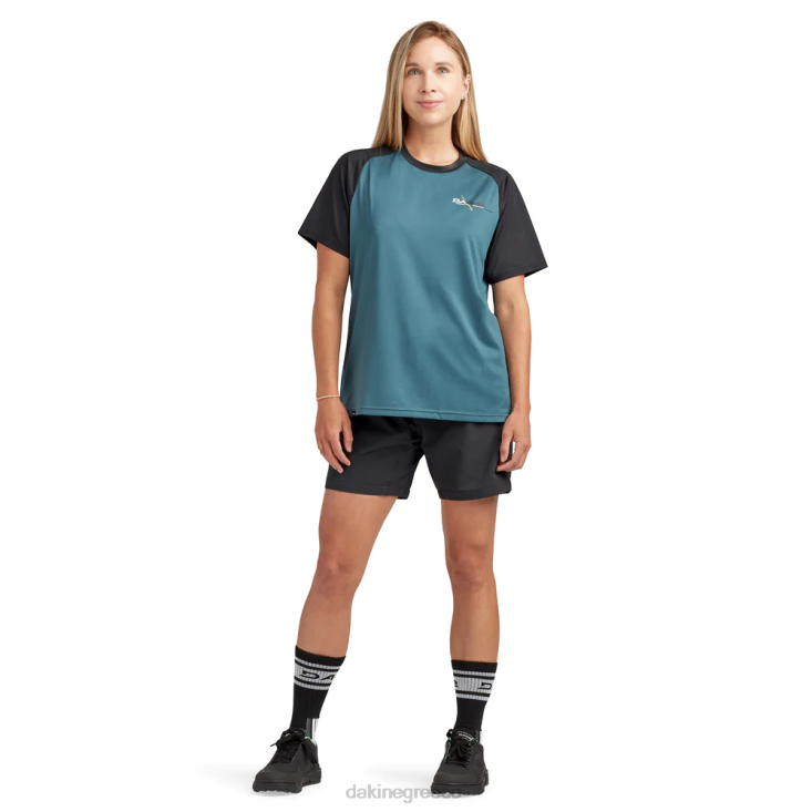 γρ Dakine γυναίκες σύγκλινο κοντομάνικο ζέρσεϊ γαλαξιακό μπλε 4D06T279 είδη ένδυσης