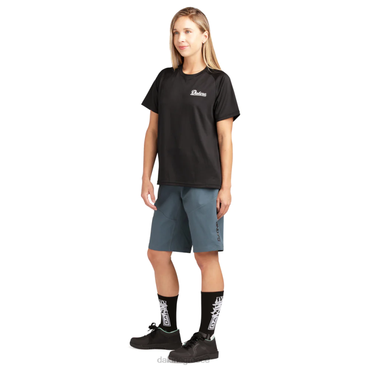γρ Dakine γυναίκες σύγκλινο κοντομάνικο ζέρσεϊ μαύρος 4D06T282 είδη ένδυσης