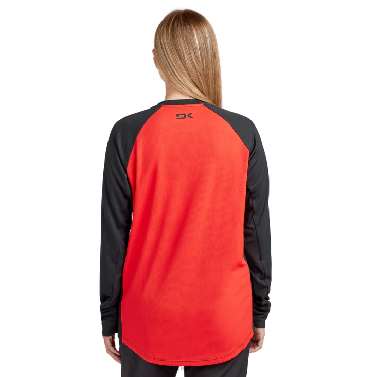 γρ Dakine γυναίκες μακρυμάνικη φανέλα ποδηλάτου Thrillium σκίσιμο κόκκινο 4D06T266 είδη ένδυσης