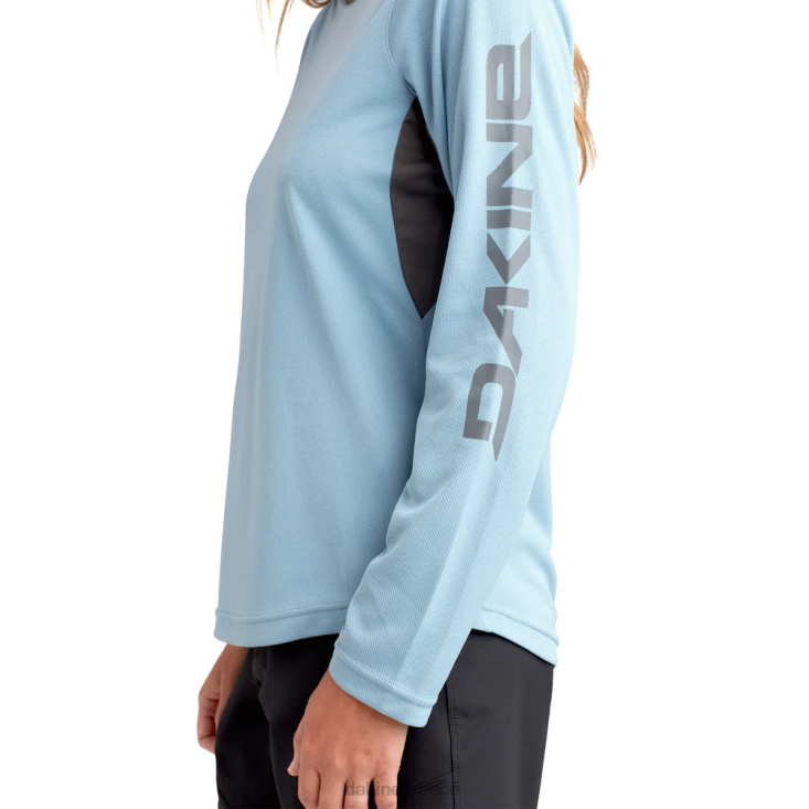 γρ Dakine γυναίκες μακρυμάνικη φανέλα ποδηλάτου Thrillium μπλε κορυφογραμμή 4D06T269 είδη ένδυσης