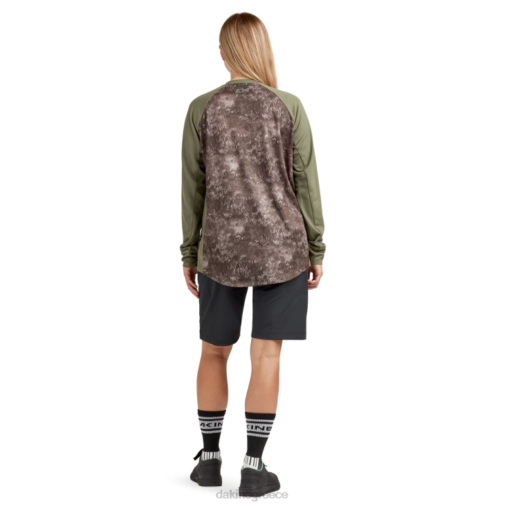 γρ Dakine γυναίκες μακρυμάνικη φανέλα ποδηλάτου Thrillium print hasher 4D06T265 είδη ένδυσης