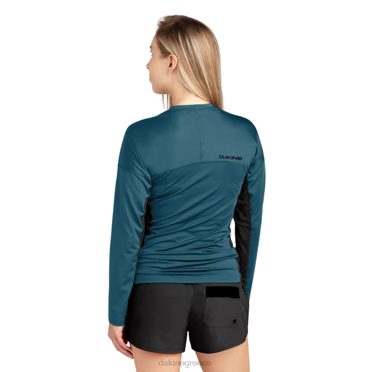 γρ Dakine γυναίκες hd άνετη εφαρμογή μακριά μανίκια rashguard πλήρωμα γαλαξιακό μπλε 4D06T346 είδη ένδυσης