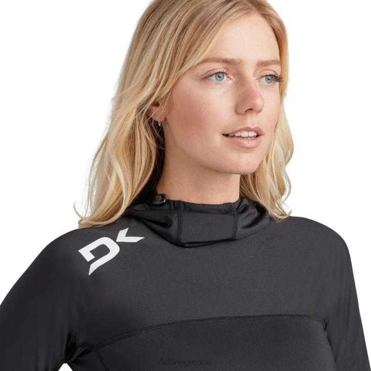 γρ Dakine γυναίκες hd άνετη εφαρμογή rashguard hoodie μαύρος 4D06T772 είδη ένδυσης