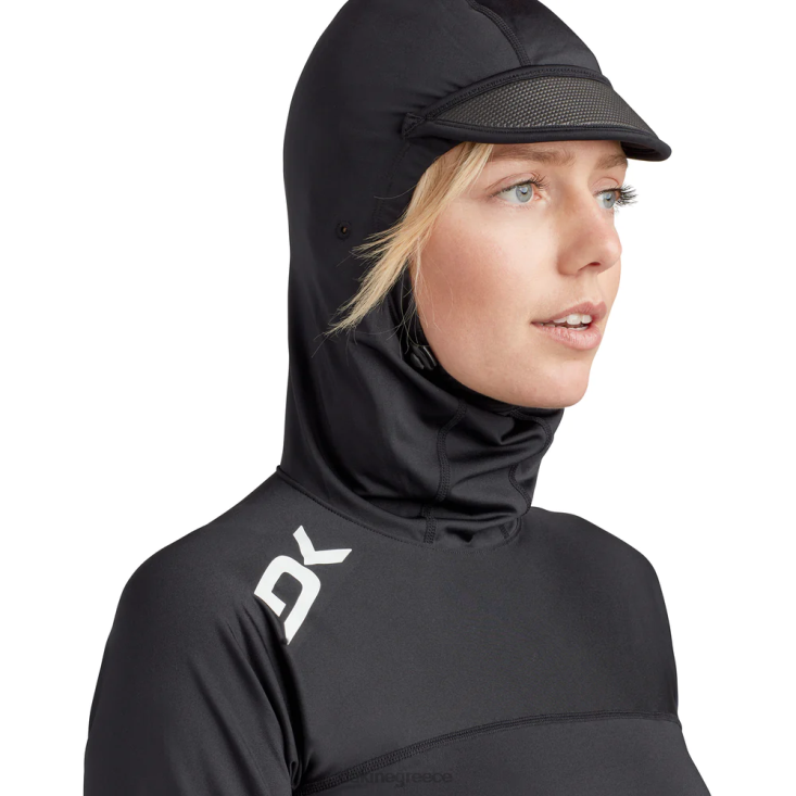 γρ Dakine γυναίκες hd άνετη εφαρμογή rashguard hoodie μαύρος 4D06T772 είδη ένδυσης