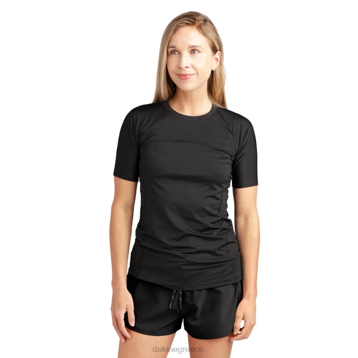 γρ Dakine γυναίκες hd snug fit κοντομάνικο rashguard πλήρωμα μαύρος 4D06T337 είδη ένδυσης