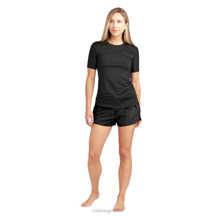 γρ Dakine γυναίκες hd snug fit κοντομάνικο rashguard πλήρωμα μαύρος 4D06T337 είδη ένδυσης