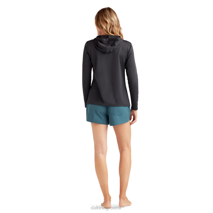 γρ Dakine γυναίκες mission loose εφαρμογή με μακριά μανίκια rashguard hoodie μαύρος 4D06T289 είδη ένδυσης