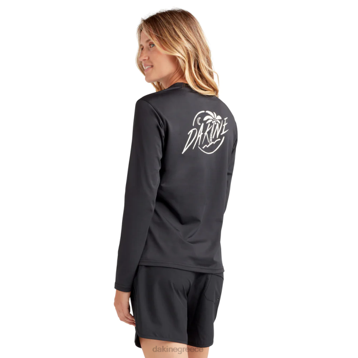 γρ Dakine γυναίκες αποστολή χαλαρή εφαρμογή με μακριά μανίκια rashguard πλήρωμα μαύρος 4D06T333 είδη ένδυσης