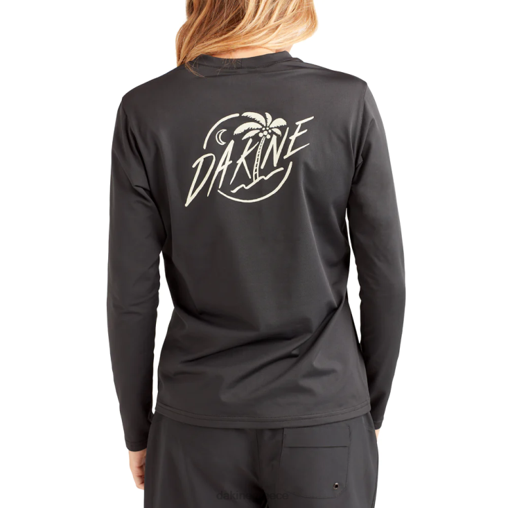 γρ Dakine γυναίκες αποστολή χαλαρή εφαρμογή με μακριά μανίκια rashguard πλήρωμα μαύρος 4D06T333 είδη ένδυσης