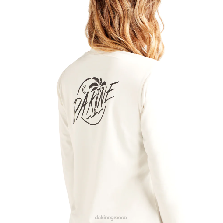 γρ Dakine γυναίκες αποστολή χαλαρή εφαρμογή με μακριά μανίκια rashguard πλήρωμα σερφάρετε λευκό 4D06T334 είδη ένδυσης
