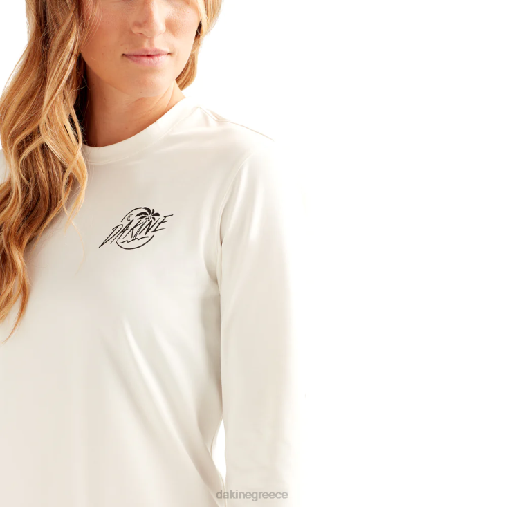γρ Dakine γυναίκες αποστολή χαλαρή εφαρμογή με μακριά μανίκια rashguard πλήρωμα σερφάρετε λευκό 4D06T334 είδη ένδυσης