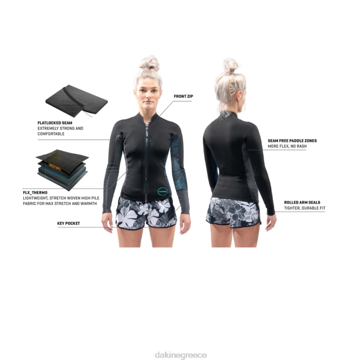 γρ Dakine γυναίκες mission 1mm μπουφάν με μακρύ μανίκι μαύρος 4D06T742 είδη ένδυσης