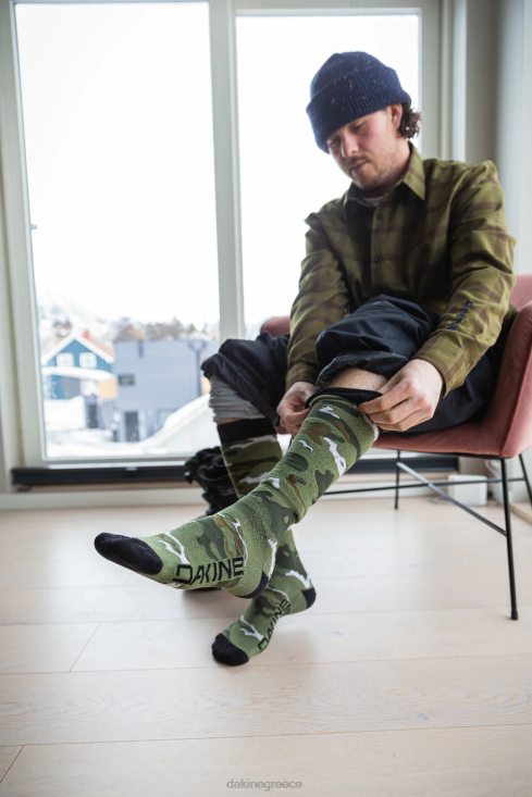 γρ Dakine άνδρες κάλτσα freeride λευκή ρίγα 4D06T585 αξεσουάρ