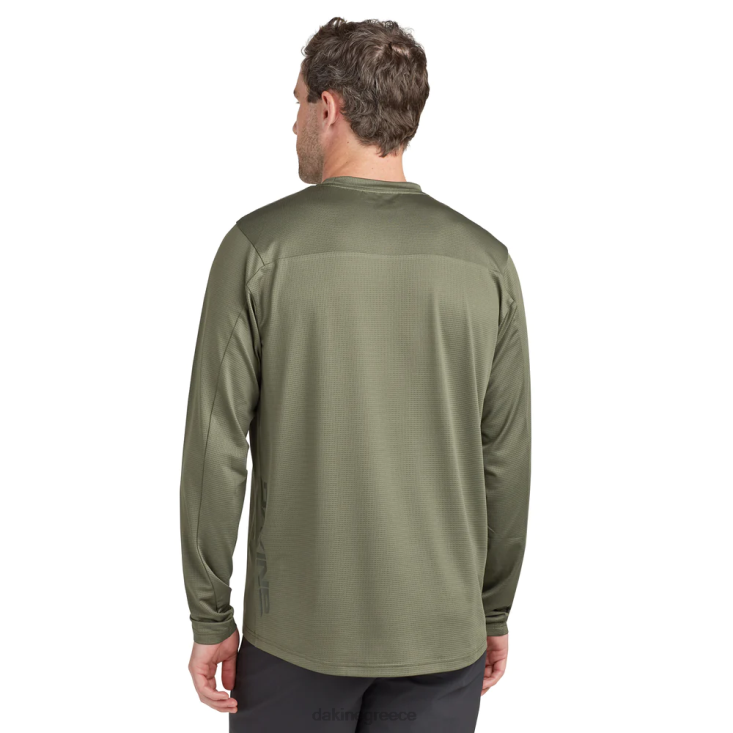 γρ Dakine άνδρες σύγκλινο μακρυμάνικο φανέλα ποδηλάτου καναπέ πράσινο 4D06T139 είδη ένδυσης