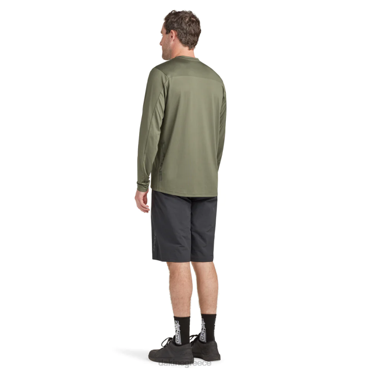 γρ Dakine άνδρες σύγκλινο μακρυμάνικο φανέλα ποδηλάτου καναπέ πράσινο 4D06T139 είδη ένδυσης