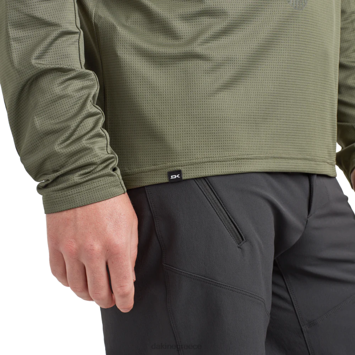 γρ Dakine άνδρες σύγκλινο μακρυμάνικο φανέλα ποδηλάτου καναπέ πράσινο 4D06T139 είδη ένδυσης