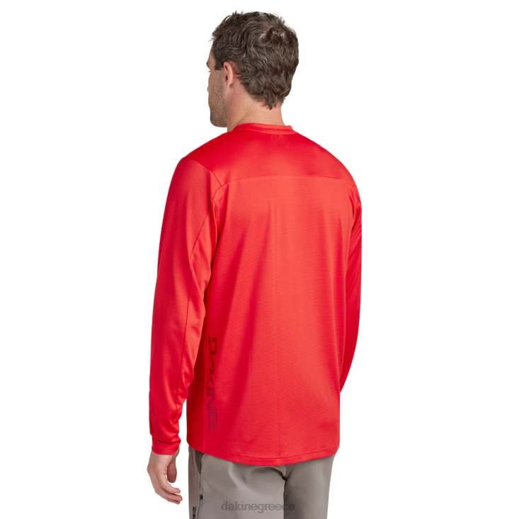 γρ Dakine άνδρες σύγκλινο μακρυμάνικο φανέλα ποδηλάτου σκίσιμο κόκκινο 4D06T140 είδη ένδυσης