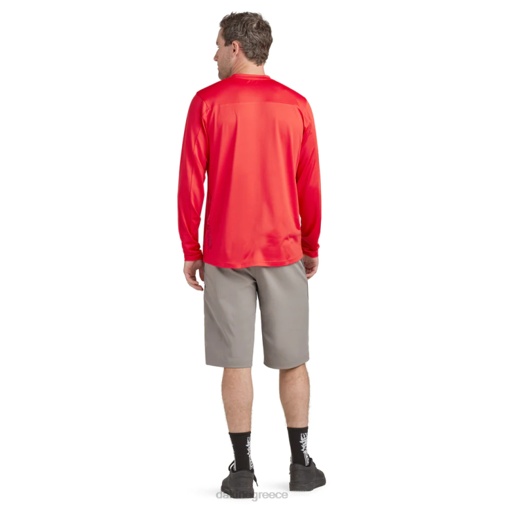 γρ Dakine άνδρες σύγκλινο μακρυμάνικο φανέλα ποδηλάτου σκίσιμο κόκκινο 4D06T140 είδη ένδυσης