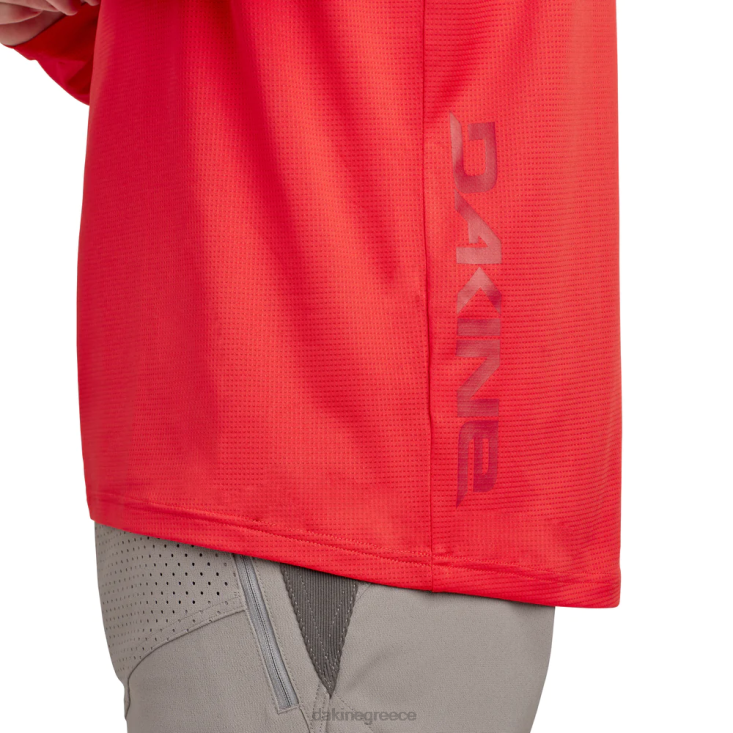 γρ Dakine άνδρες σύγκλινο μακρυμάνικο φανέλα ποδηλάτου σκίσιμο κόκκινο 4D06T140 είδη ένδυσης