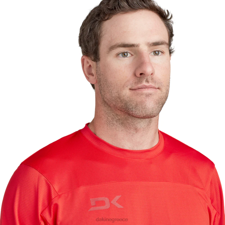 γρ Dakine άνδρες σύγκλινο μακρυμάνικο φανέλα ποδηλάτου σκίσιμο κόκκινο 4D06T140 είδη ένδυσης