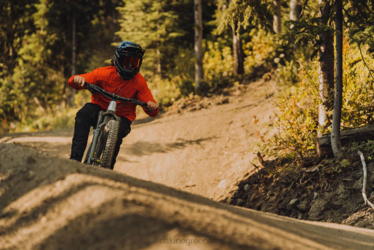 γρ Dakine άνδρες σύγκλινο μακρυμάνικο φανέλα ποδηλάτου σκίσιμο κόκκινο 4D06T140 είδη ένδυσης