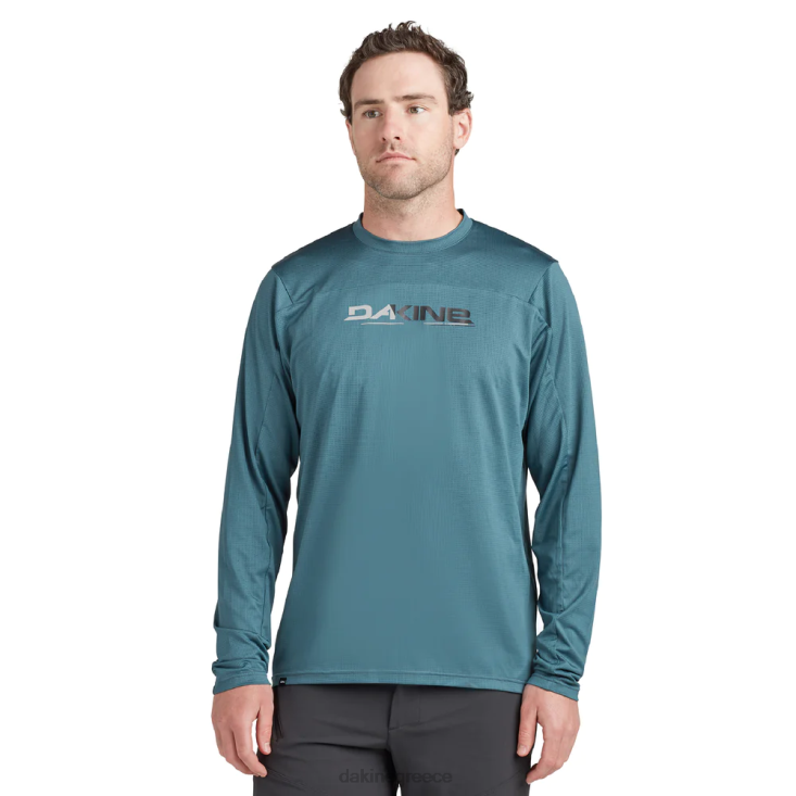 γρ Dakine άνδρες σύγκλινο μακρυμάνικο φανέλα ποδηλάτου γαλαξιακό μπλε 4D06T142 είδη ένδυσης