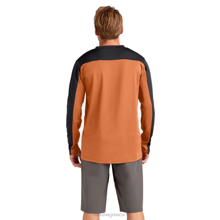 γρ Dakine άνδρες σύγκλινο μακρυμάνικο φανέλα ποδηλάτου παπάγια πορτοκαλί λύκος 4D06T146 είδη ένδυσης