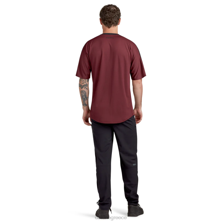 γρ Dakine άνδρες σκουρόχρωμη κοντομάνικη φανέλα βυσσινί προσγείωση 4D06T159 είδη ένδυσης