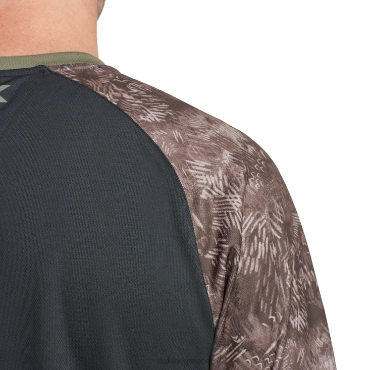 γρ Dakine άνδρες μακρυμάνικη φανέλα ποδηλάτου Thrillium Μαύρο/πράσινο κουβούκλιο & τύπωμα hasher 4D06T154 είδη ένδυσης