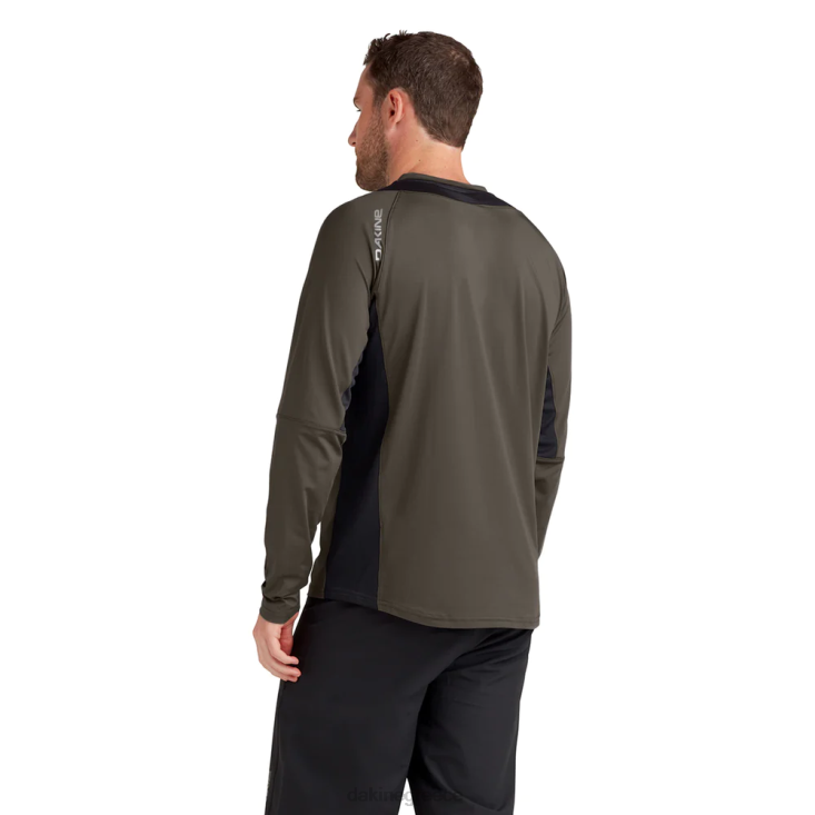 γρ Dakine άνδρες Vectra μακρυμάνικη φανέλα ποδηλάτου πράσινο τύρφη 4D06T173 είδη ένδυσης