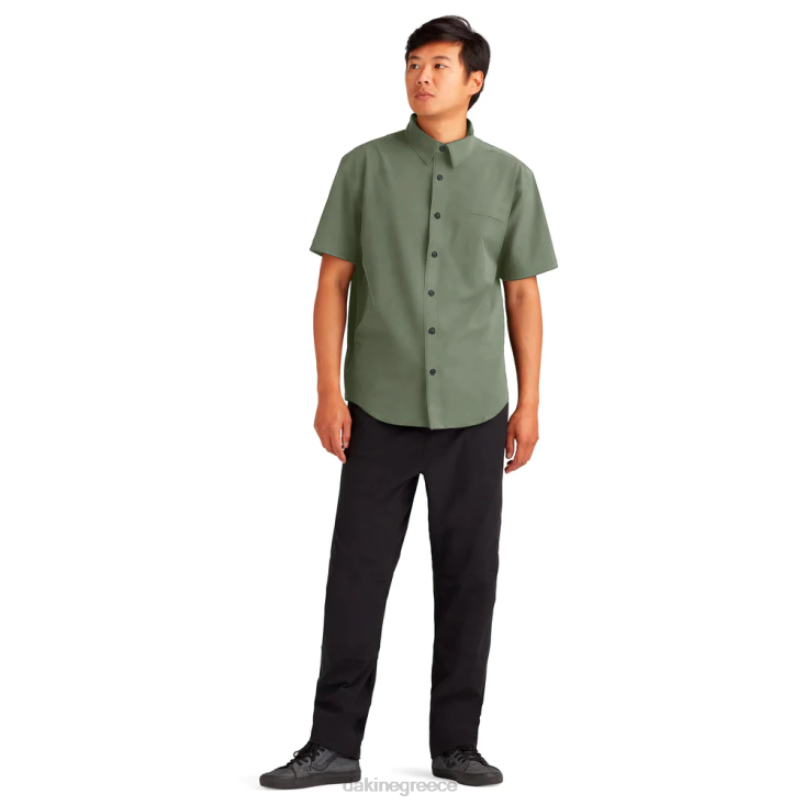 γρ Dakine άνδρες κοντομάνικο πουκάμισο με υπήνεμο κουμπί πράσινο τύρφη 4D06T63 είδη ένδυσης