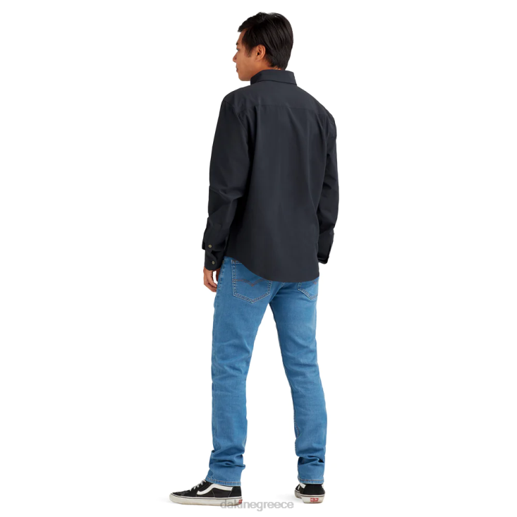 γρ Dakine άνδρες μακρυμάνικο πουκάμισο με υπήνεμο κουμπί μαύρος 4D06T65 είδη ένδυσης