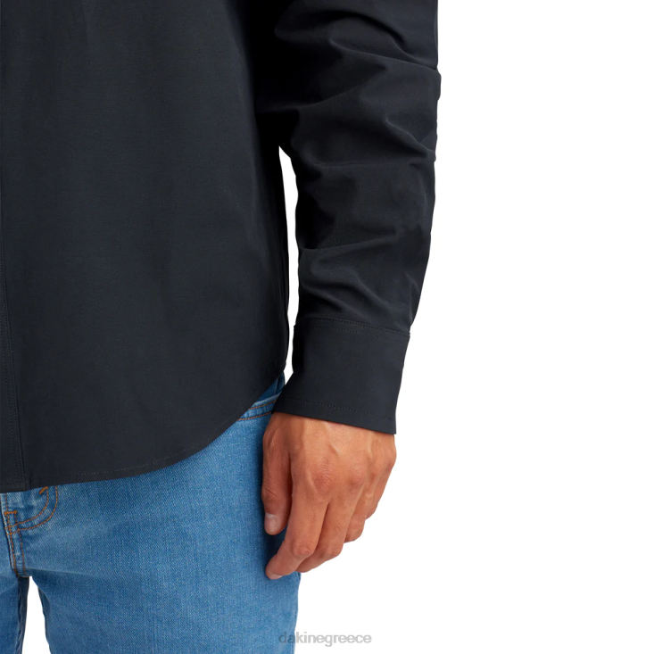 γρ Dakine άνδρες μακρυμάνικο πουκάμισο με υπήνεμο κουμπί μαύρος 4D06T65 είδη ένδυσης