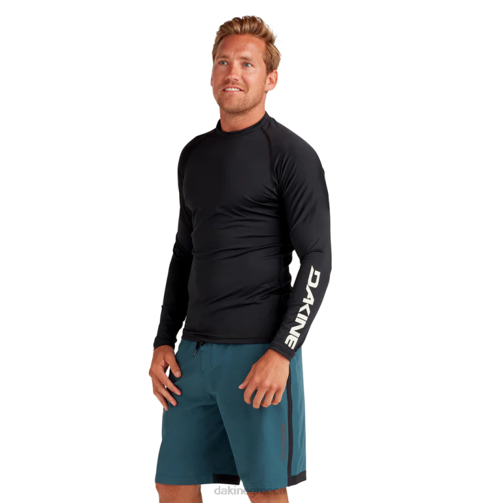 γρ Dakine άνδρες hd άνετη εφαρμογή μακριά μανίκια rashguard πλήρωμα μαύρο - 22 4D06T230 είδη ένδυσης