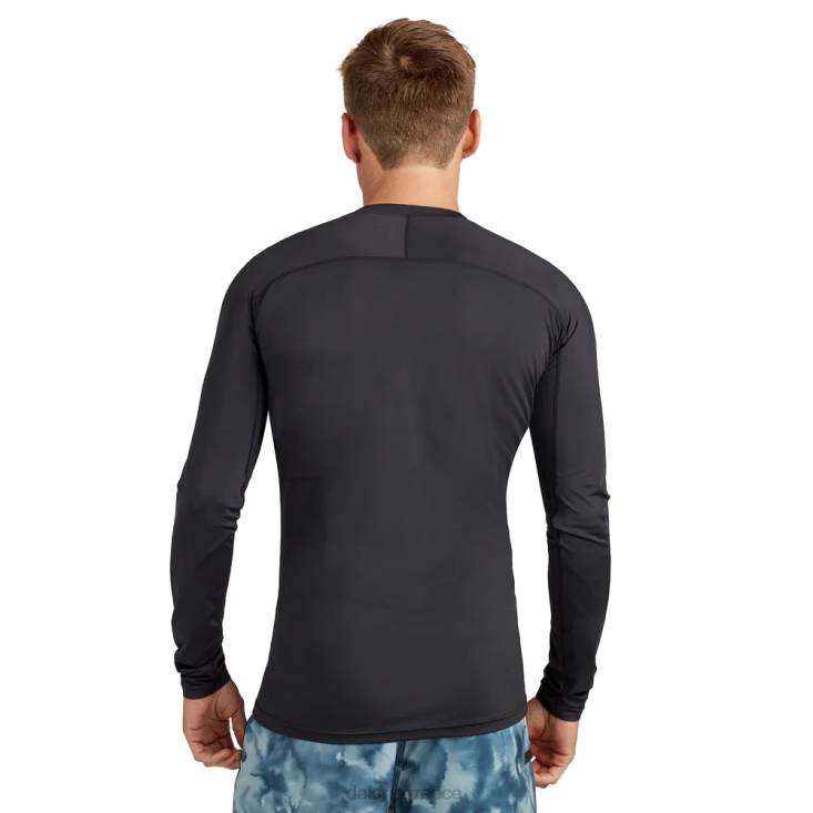 γρ Dakine άνδρες hd άνετη εφαρμογή μακριά μανίκια rashguard πλήρωμα μαύρος 4D06T229 είδη ένδυσης