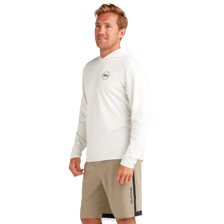 γρ Dakine άνδρες mission loose εφαρμογή με μακριά μανίκια rashguard hoodie σερφάρετε λευκό 4D06T249 είδη ένδυσης