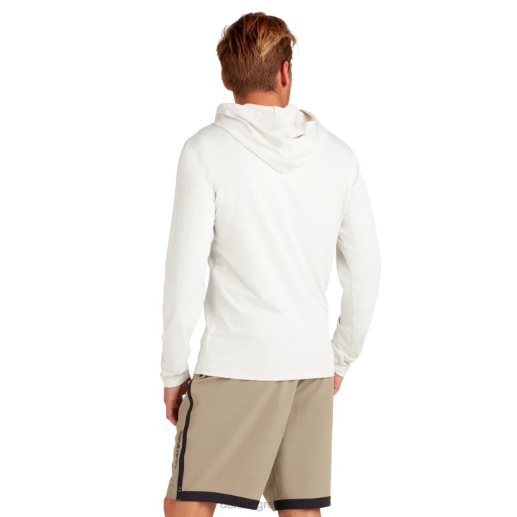 γρ Dakine άνδρες mission loose εφαρμογή με μακριά μανίκια rashguard hoodie σερφάρετε λευκό 4D06T249 είδη ένδυσης