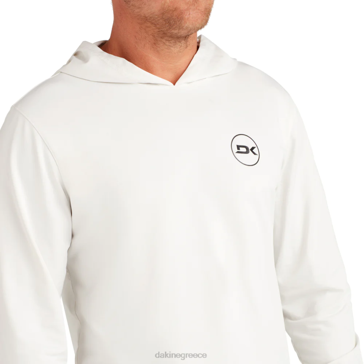γρ Dakine άνδρες mission loose εφαρμογή με μακριά μανίκια rashguard hoodie σερφάρετε λευκό 4D06T249 είδη ένδυσης