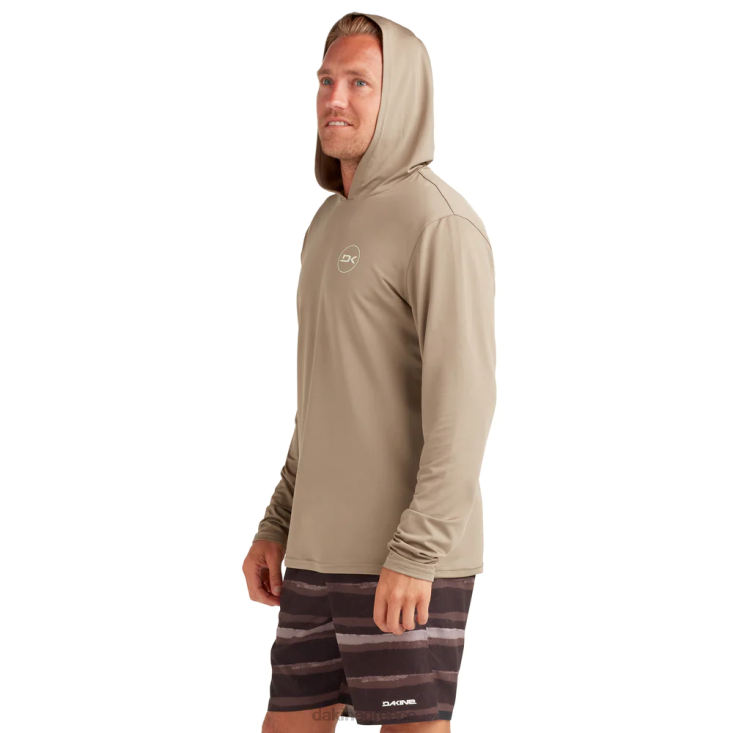 γρ Dakine άνδρες mission loose εφαρμογή με μακριά μανίκια rashguard hoodie terra khaki 4D06T250 είδη ένδυσης