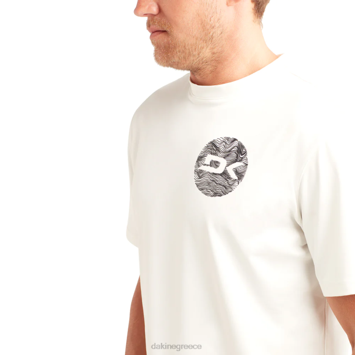 γρ Dakine άνδρες αποστολή χαλαρή εφαρμογή κοντομάνικο rashguard πλήρωμα σερφάρετε λευκό 4D06T245 είδη ένδυσης
