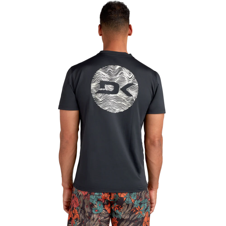 γρ Dakine άνδρες αποστολή χαλαρή εφαρμογή κοντομάνικο rashguard πλήρωμα μαύρος 4D06T246 είδη ένδυσης