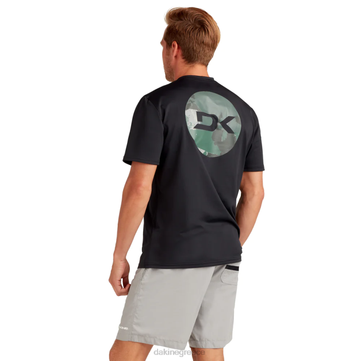 γρ Dakine άνδρες αποστολή χαλαρή εφαρμογή κοντομάνικο rashguard πλήρωμα μαύρο/κορυφαίο camo 4D06T247 είδη ένδυσης
