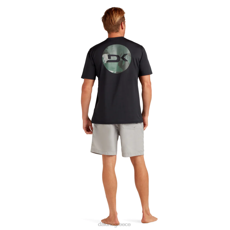 γρ Dakine άνδρες αποστολή χαλαρή εφαρμογή κοντομάνικο rashguard πλήρωμα μαύρο/κορυφαίο camo 4D06T247 είδη ένδυσης