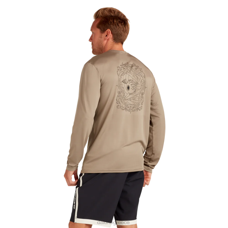 γρ Dakine άνδρες αποστολή χαλαρή εφαρμογή με μακριά μανίκια rashguard πλήρωμα terra khaki 4D06T243 είδη ένδυσης
