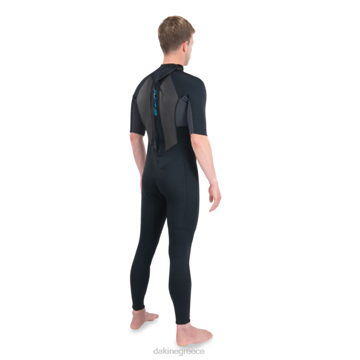 γρ Dakine άνδρες κβαντική στολή με φερμουάρ κοντό μανίκι 2/2mm f/l μαύρο/γκρι 4D06T117 είδη ένδυσης